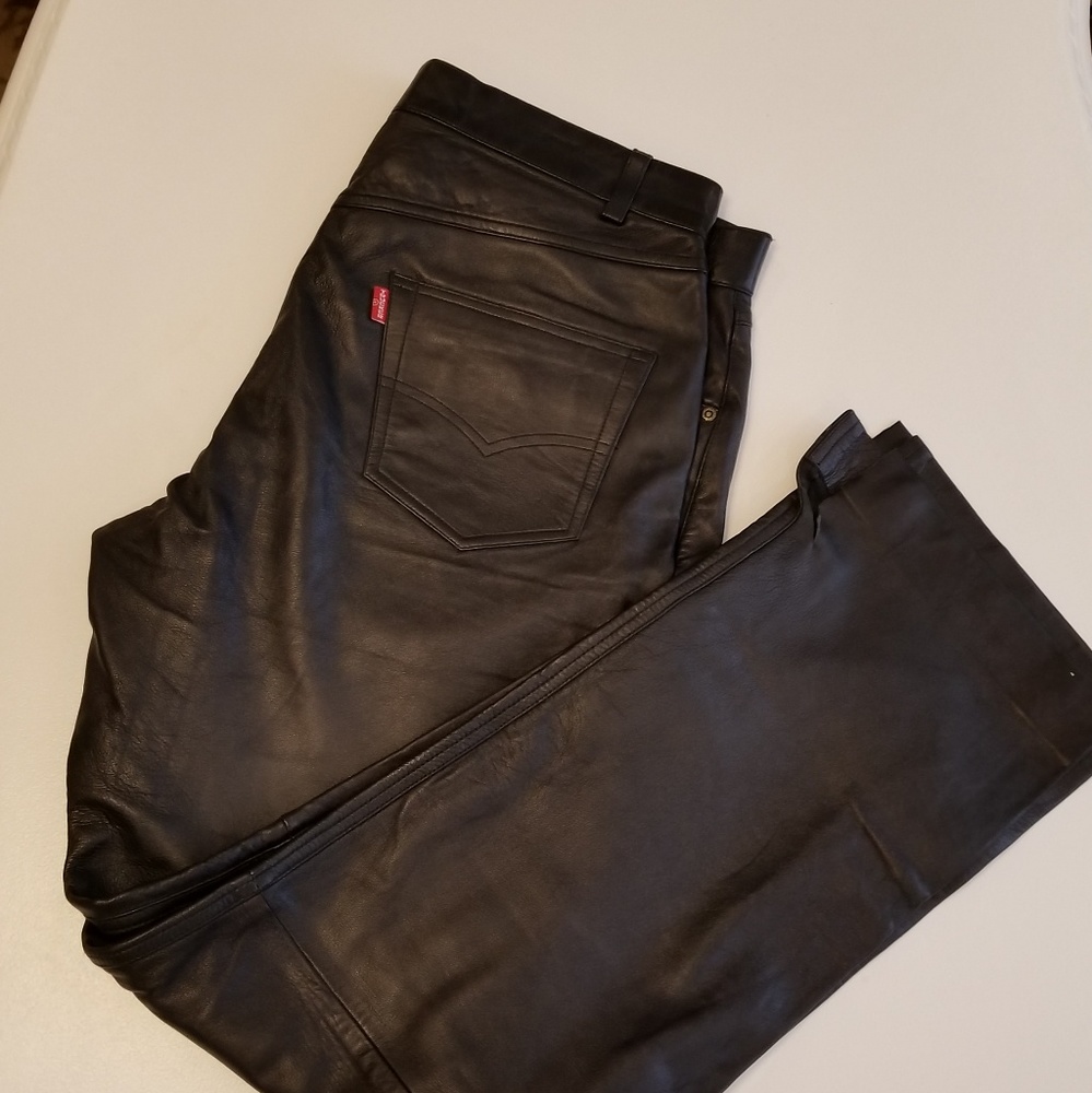 TL BIKER LEATHER Jeans (36x30)